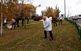 Акция &laquo;Белая Русь&raquo; украшает Беларусь!&raquo; во Фрунзенском районе столицы