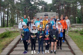 Велопробег по местам памяти 22 июня во Фрунзенском районе Минска