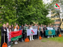 Атмосфера субботника &laquo;Молодость! Труд! Май!&raquo; во Фрунзенском районе